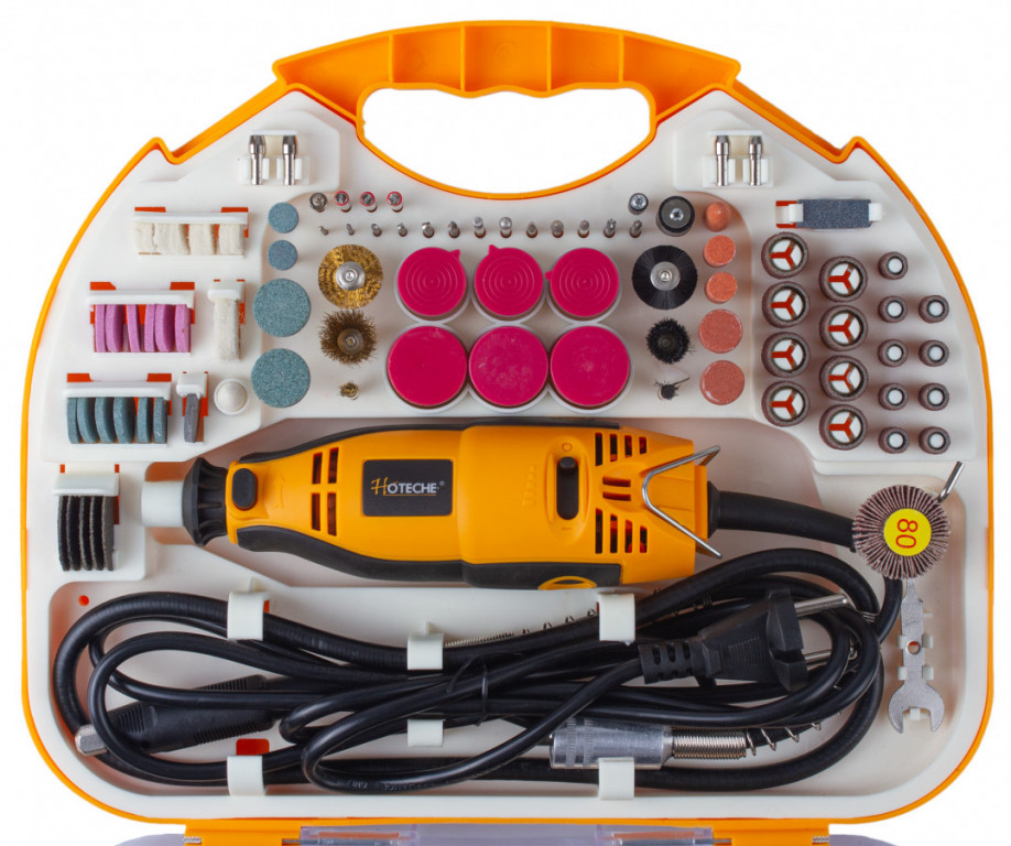 E-shop Mini brúska s príslušenstvom 160 W, 200 ks - HTP801201