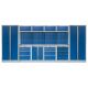 Kvalitný PROFI BLUE dielenský nábytok - 4535 x 2000 x 495 mm - MTGS1300A22