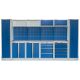 Kvalitný PROFI BLUE dielenský nábytok 3920 x 495 x 2000 mm - MTGS1300BB7