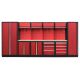 Kvalitný PROFI RED dielenský nábytok 4235 x 495 x 2000 mm - RTGS1300AA6
