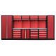 Kvalitný PROFI RED dielenský nábytok 4235 x 495 x 2000 mm - RTGS1300AL