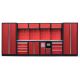 Kvalitný PROFI RED dielenský nábytok - 4535 x 2000 x 495 mm - RTGS1301AN