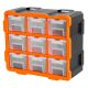 Plastový organizér, 9 uzatvárateľných boxov - TC320674