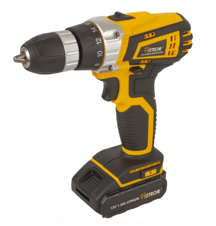 AKU vŕtačka 12 V Hoteche – HTP800102 AKU vŕtačka Hoteche – predný pohľad – HTP800102