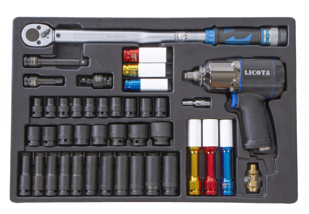E-shop Sada momentový kľúč a uťahovák 1/2",42 dielov - LIACK381001