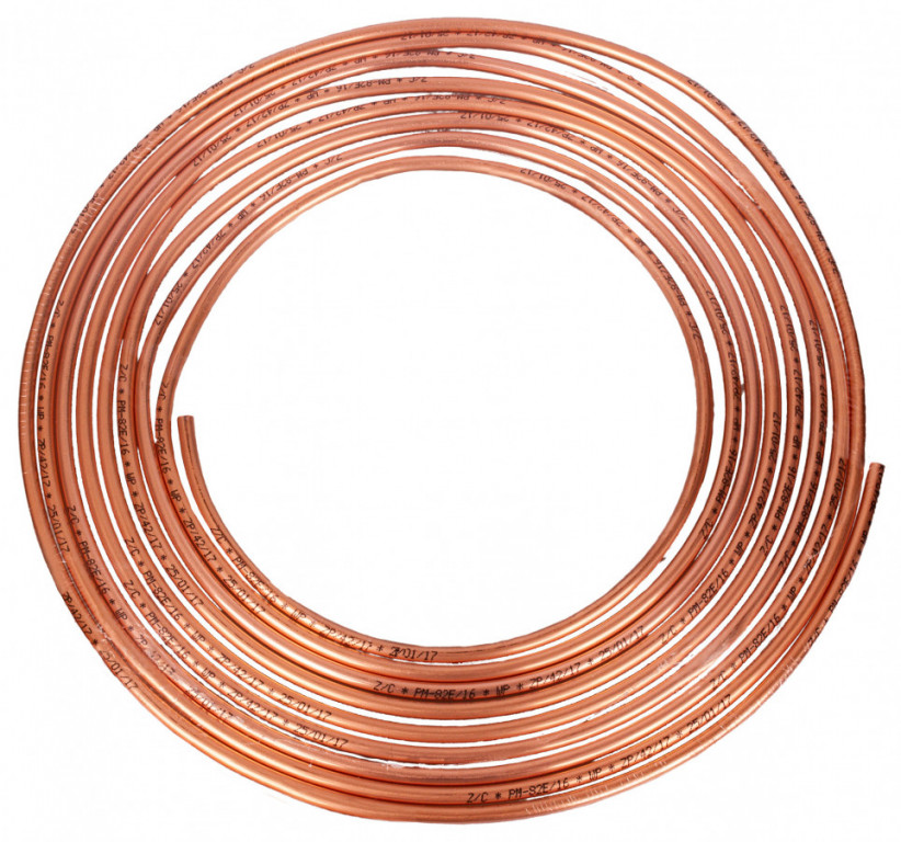 E-shop Medená brzdová trubka, priemer 6 mm, dĺžka 5m - WP476345