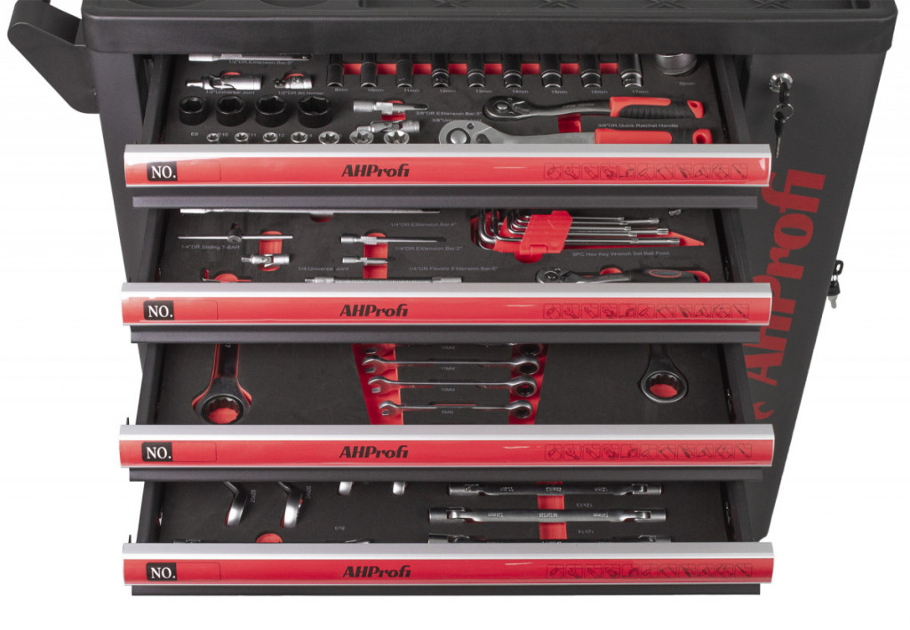 Výplne dielenského vozíka s náradím, 269 dielov - AH12449 Výplne dielenského vozíka s náradím, 269 dielov - AH12449