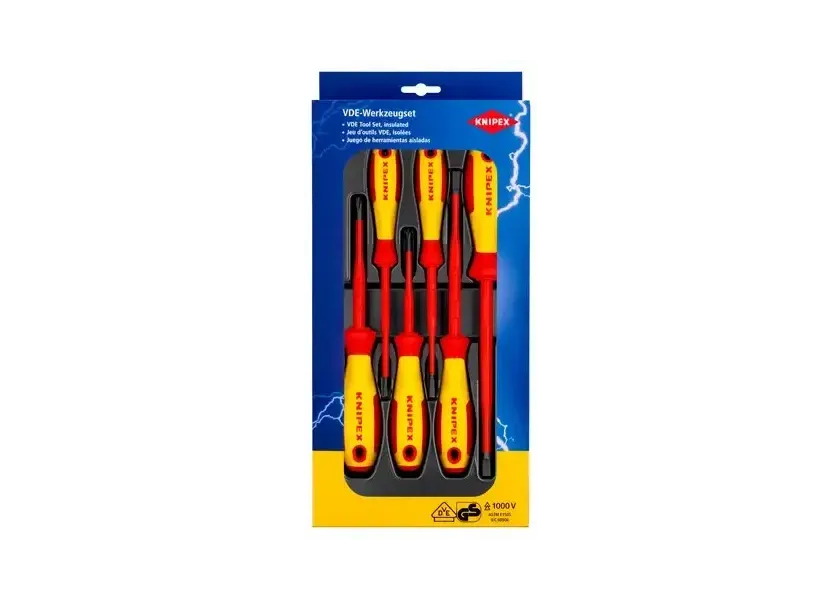 Sada VDE skrutkovačov KNIPEX, 6 ks - 002012V02