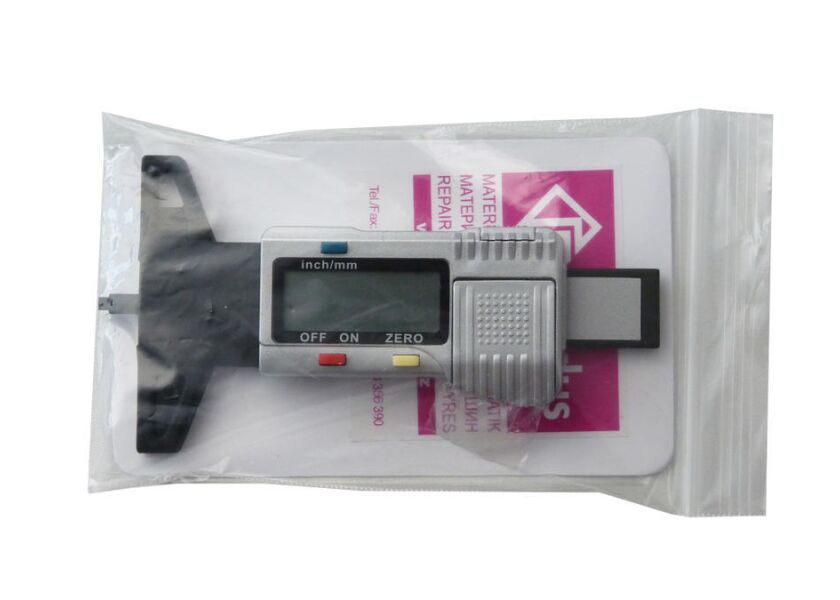 Digitálny merač hĺbky dezénu pneumatík, 0 - 25,4 mm - F10108