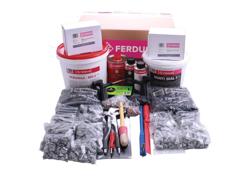 Sada spotrebného materiálu pre pneuservis, 1127 ks - F10500