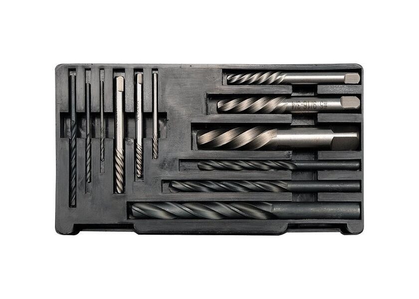 Vrtáky do přetržených šroubů SADA 12 ks