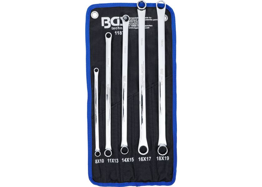 Sada obojstranných očkových kľúčov, 8 - 19 mm, 5dielna, BGS 1187 - B1187