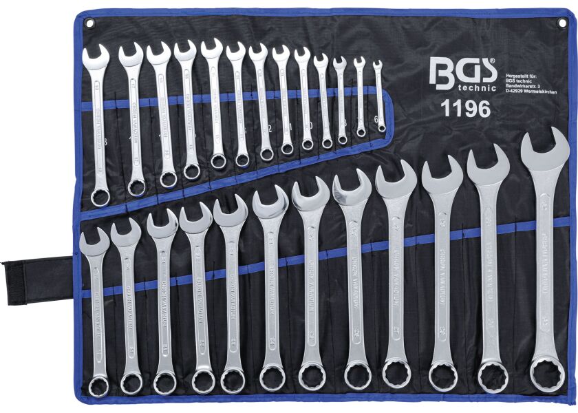 Sada očkoplochých kľúčov, 6 - 32 mm, 25 ks - B1196