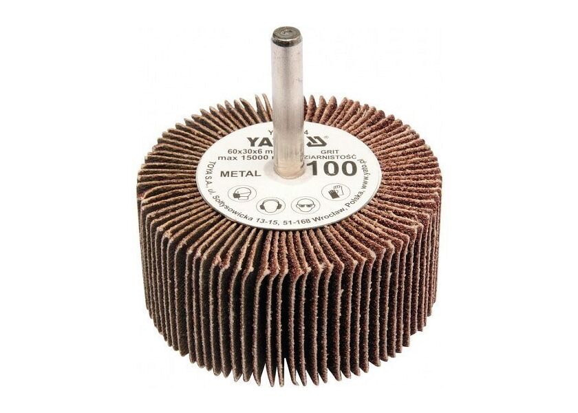 Kotúč lamelový radiálne 60x30 P-80 s hriadeľom 6 mm - YT-83363