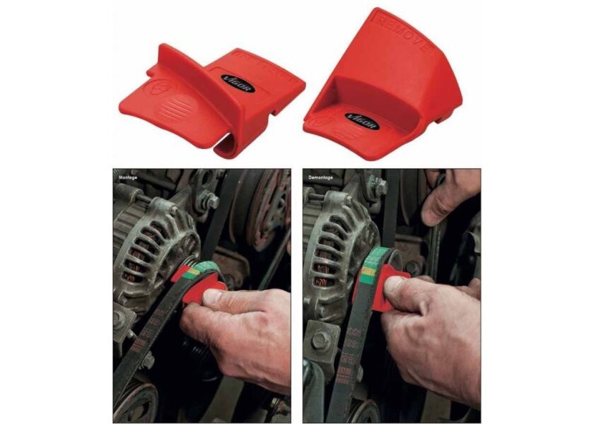 Sada prípravkov pre montáž a demontáž elastických remeňov - V3571