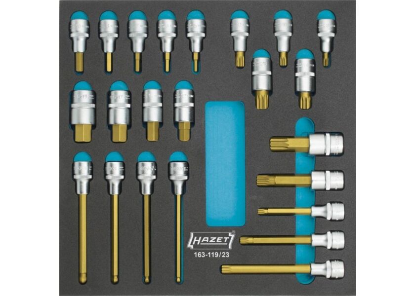 Sada skrutkovačových hlavíc 163-119/23 - HA153510