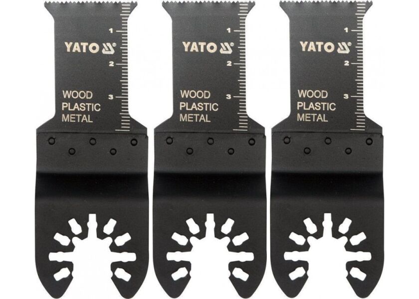 Pílový list na ponor. rezy BIM pre multifunkciu, 28,5 mm (drevo, plast, kov), sada 3ks - YT-34684