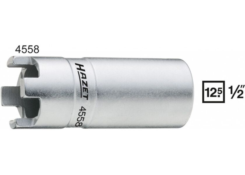 Čapový kľúč pre prevlečené matice vstrekovačov Hazet 4558 1/2 