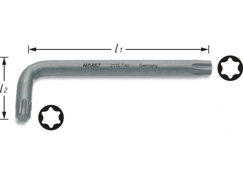 Úhlový šroubovák TORX® 2115-T30 Hazet