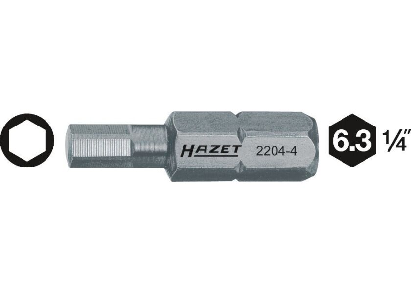 Nástavce (bity) 2204-6 Hazet - HA014200