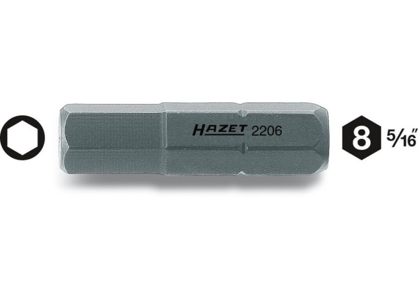 Nástavce (bity) 2206-8 Hazet - HA014286