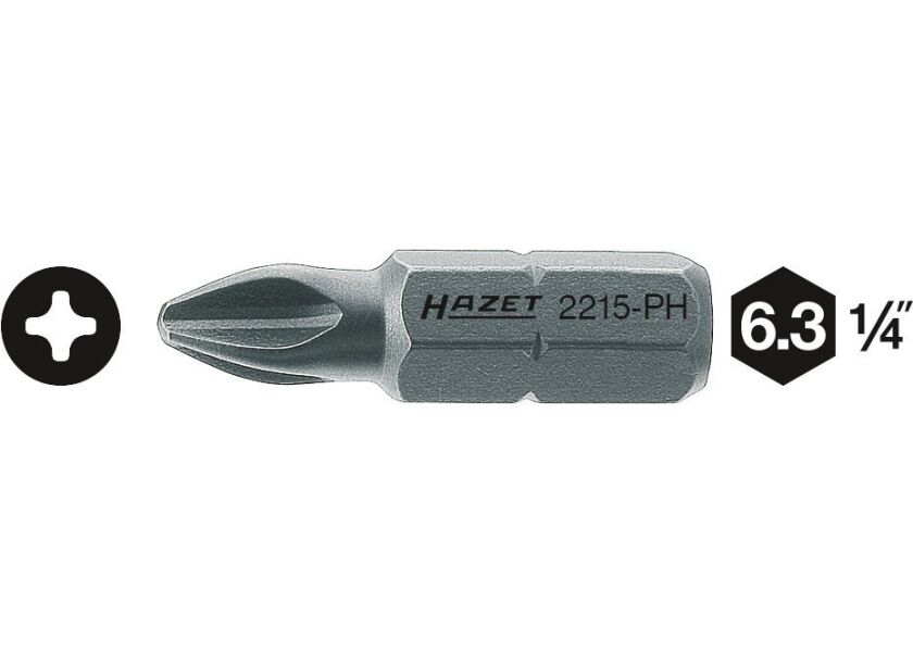 Nástavce (bity) 2215-PH4 Hazet - HA014583