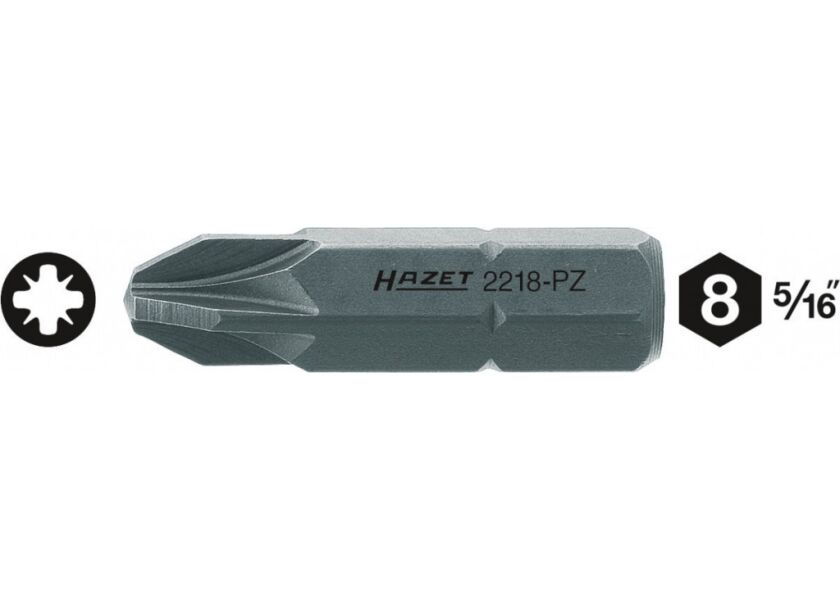 Nástavce (bity) 2218-PZ2 Hazet - HA014712