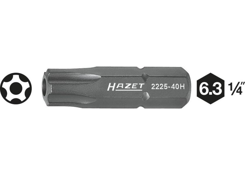 Nástavce (bity) s profilom päťcípej hviezdy 2225-10H Hazet - HA097043