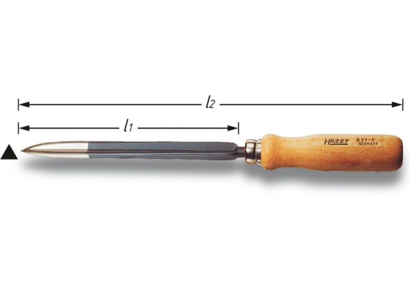 Trojhranná dutá škrabka 821-1 Hazet