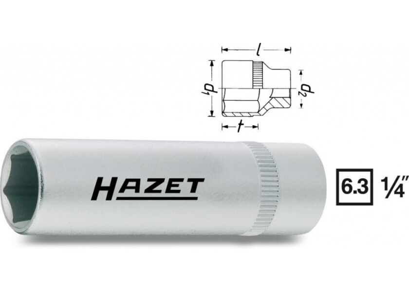 Nástrčkový kľúč 6-hr. 850LG-13 Hazet - HA037629