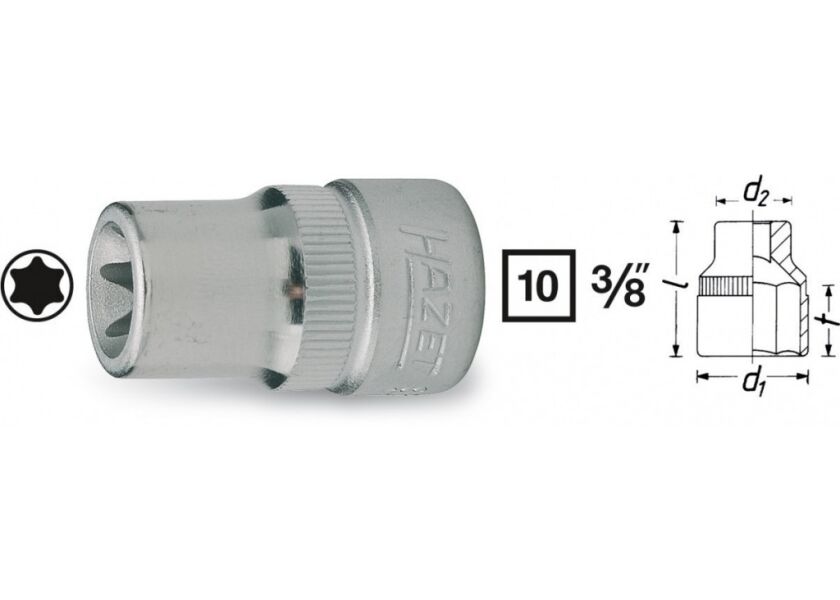 Nástrčkový kľúč TORX® 880-E5 Hazet - HA039258