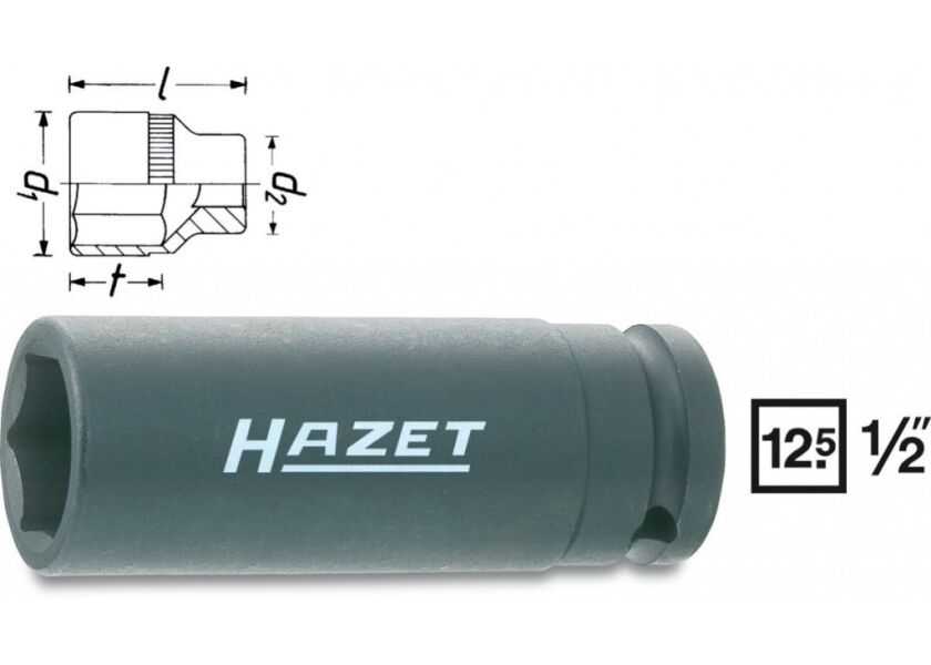 Pevnostný nástrčný kľúč (6-hr.) 900SLG-22 Hazet - HA044887