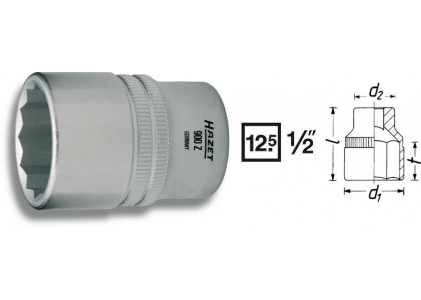 Nástrčkový kľúč s dvojitým 6-hr. 900Z-26 Hazet - HA045617