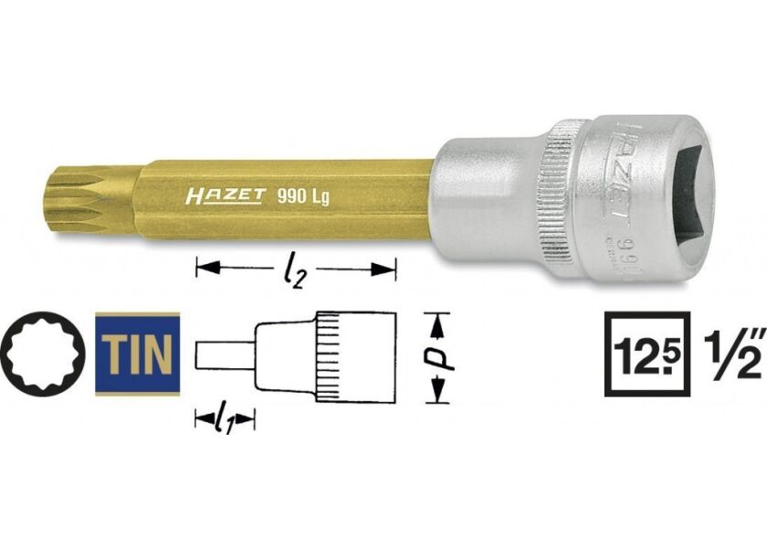 Nástrčná hlavica 990LG-12 Hazet - HA047345