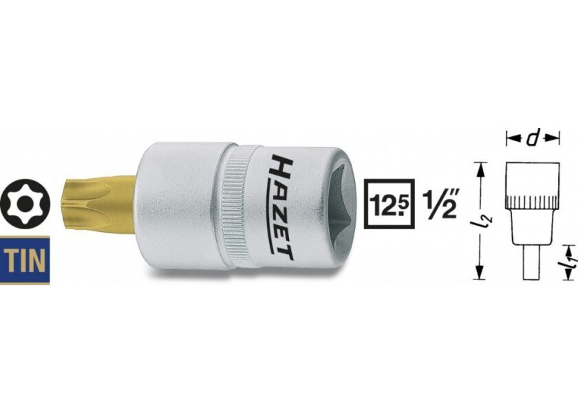 Nástrčná hlavica TORX® 992-T55H Hazet - HA050895