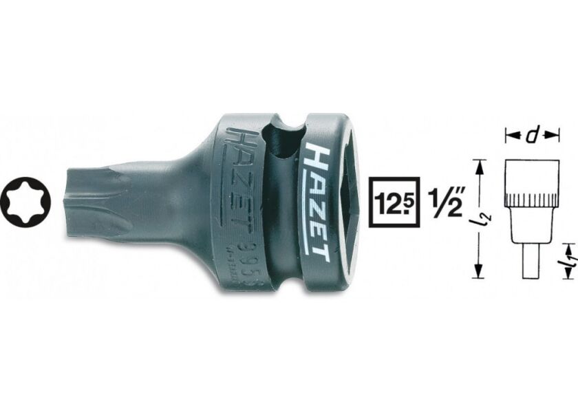 Nástrčná hlavica silová TORX® 995S-T30 Hazet - HA047666