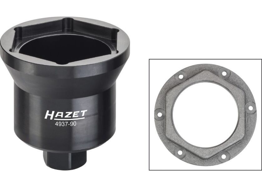 Nástrčný kľúč na matice náprav UA s vodiacou prírubou 90 mm 4937-90 - HA199280