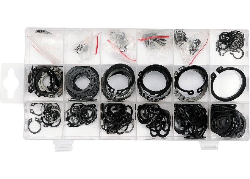 Pojistné kroužky sada 300ks, R1-R19, pr. 3 -32mm