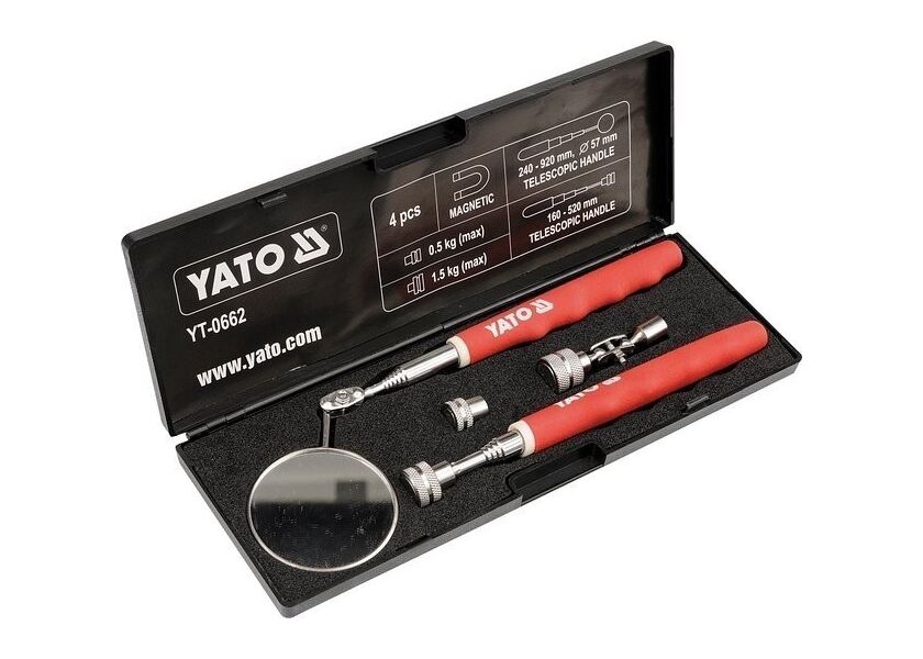 Inšpekčná súprava (zrkadielko + magnetický držiak) - YT-0662