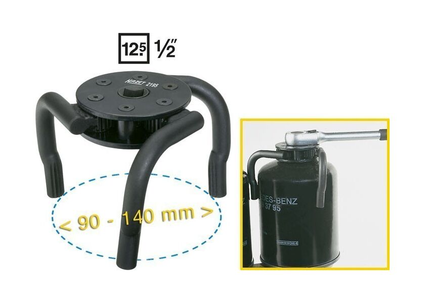 Kľúč na kartuše s granulátom vysúšačov vzduchu HAZET 2195 - HA014101