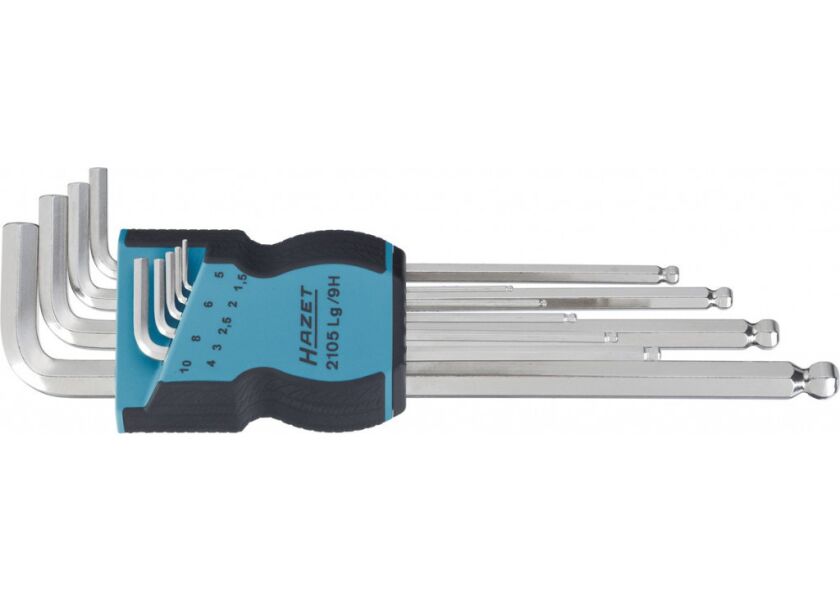 Sada imbusů 2105LG/9H - 9 ks - 1,5; 2; 2,5; 3; 4; 5; 6; 8; 10 mm - HA012015