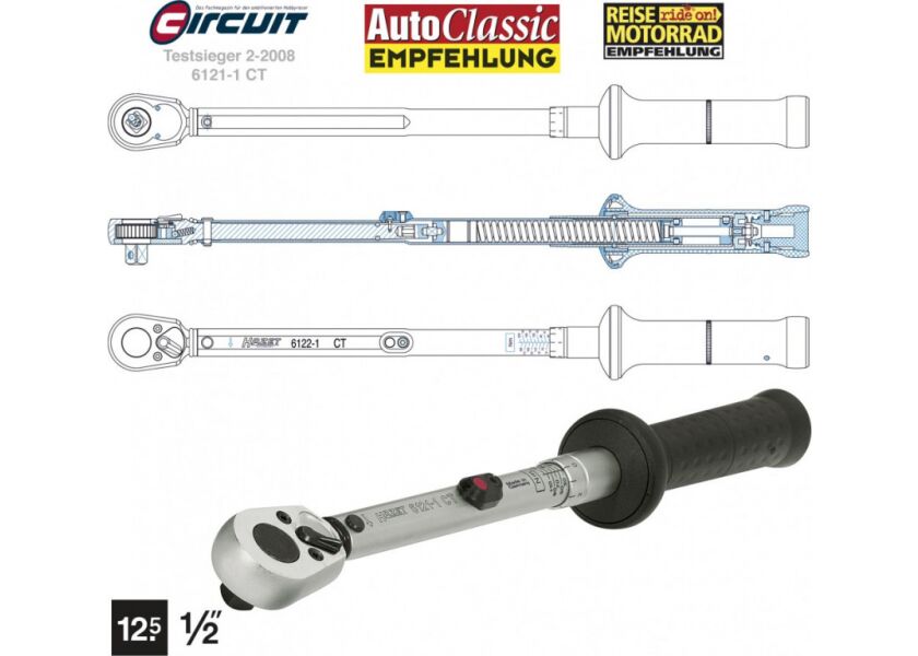 Momentový klíč 6121-1CT - 1/2