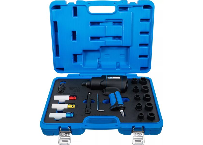 Pneumatický rázový uťahovák s nástrčnými kľúčmi 1/2 