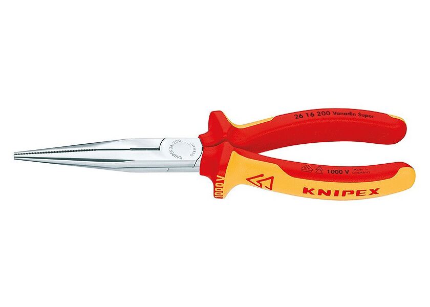 Polkruhové kliešte s britmi chrómované 200 mm - 2616200