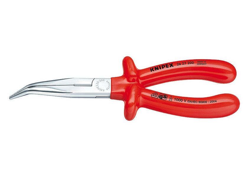 Pologuľaté kliešte s britmi chrómované 200 mm - 2627200