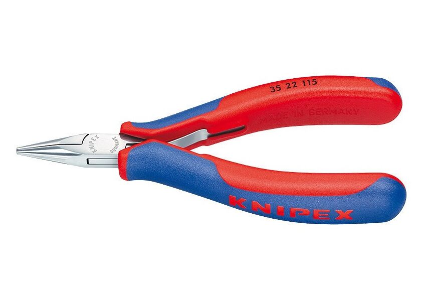 Rovné polkruhové kliešte Knipex na elektroniku - 3522115