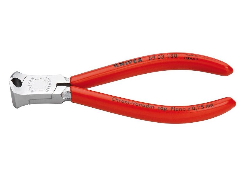 Čelné štípacie kliešte pre mechanikov chrómované potiahnuté plastom 130mm - 6903130