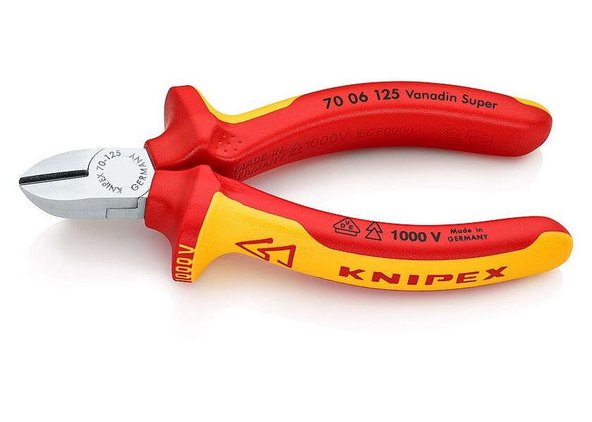 Bočné štiepacie kliešte chrómované 125 mm - 7006125