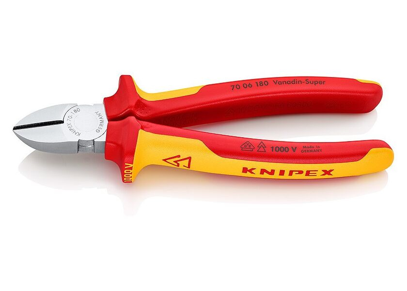 Bočné štiepacie kliešte chrómované 180 mm - 7006180