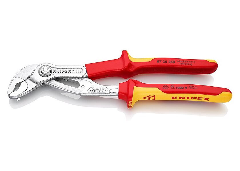 SIKA kliešte KNIPEX Cobra ® VDE chrómované 250 mm - 8726250